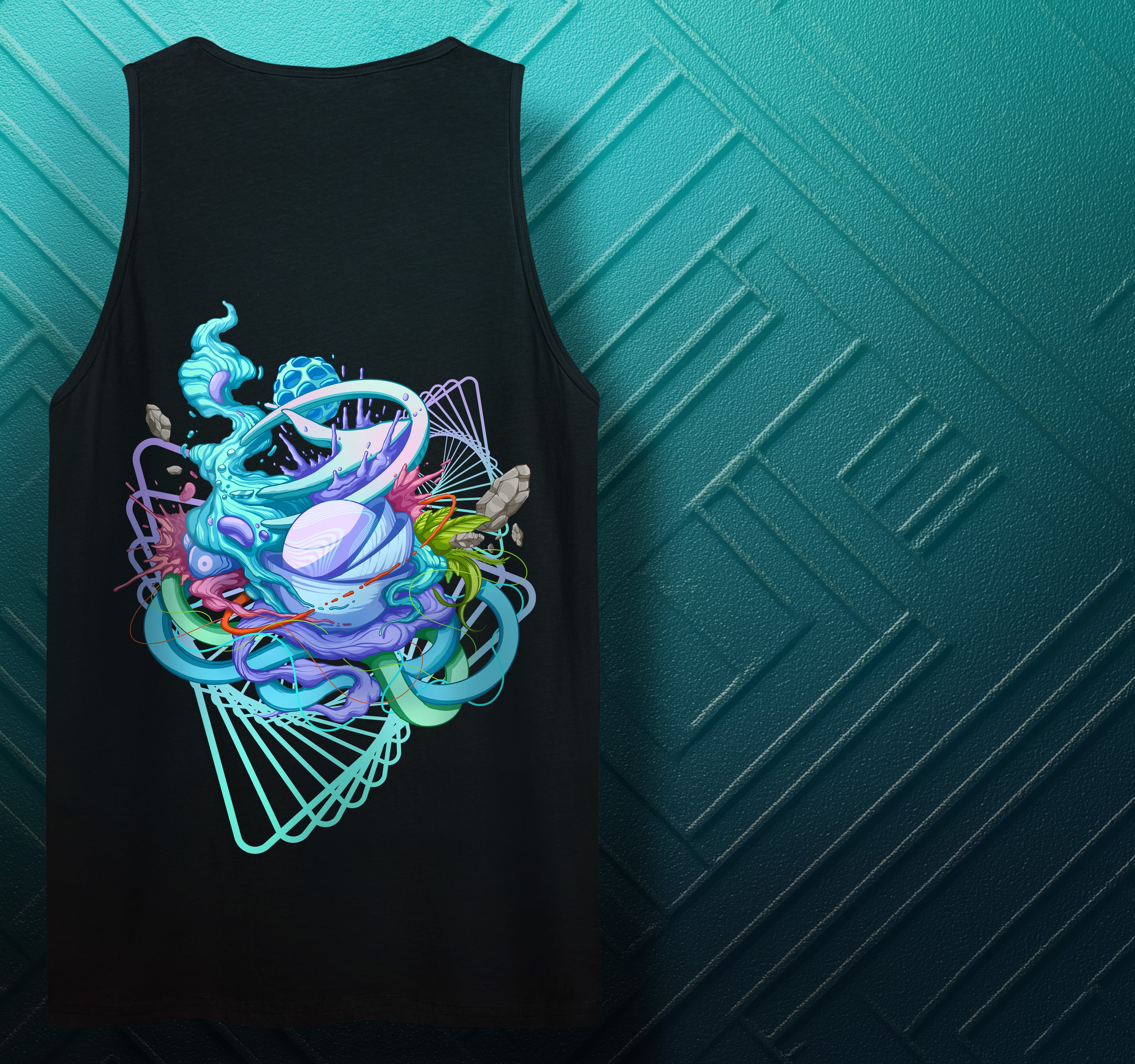 LIQUID SPLASH - Men’s premium tank top – Zenon Records Merch Store