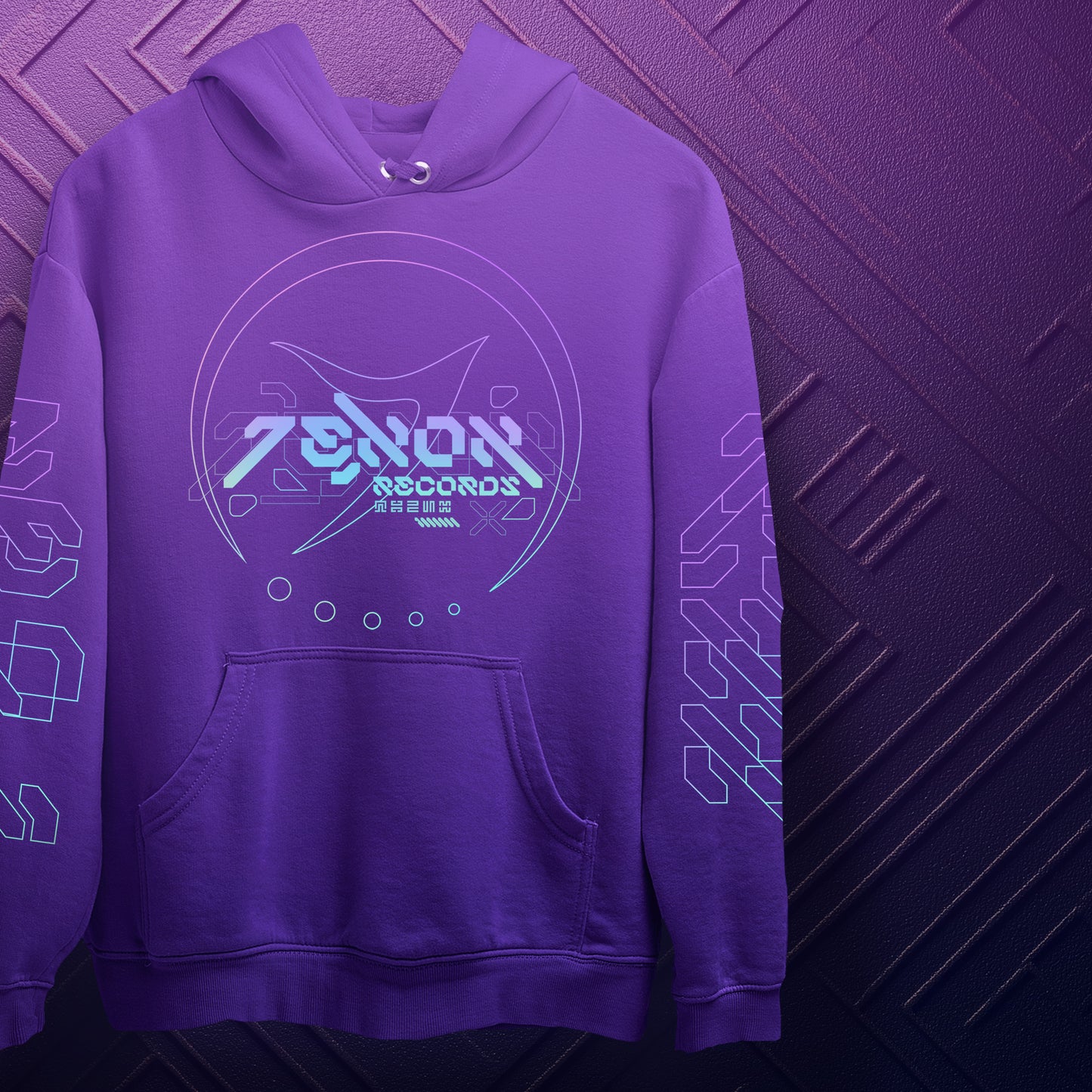 CYBERTECH 2.0 - All Over Print Cotton Hoodie (UNISEX)